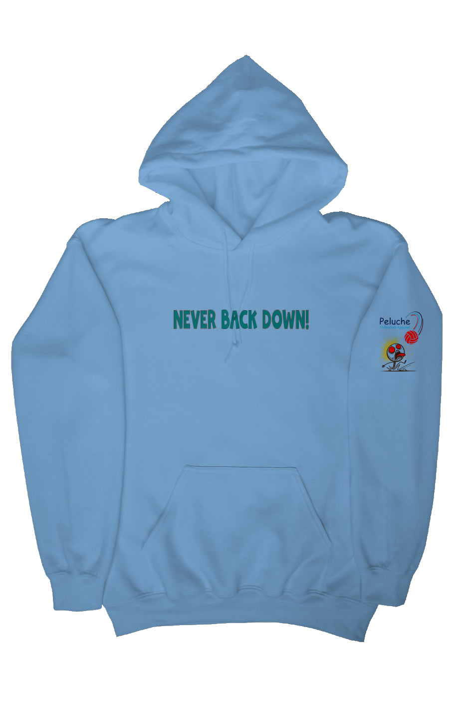 gildan pullover hoody green light blue