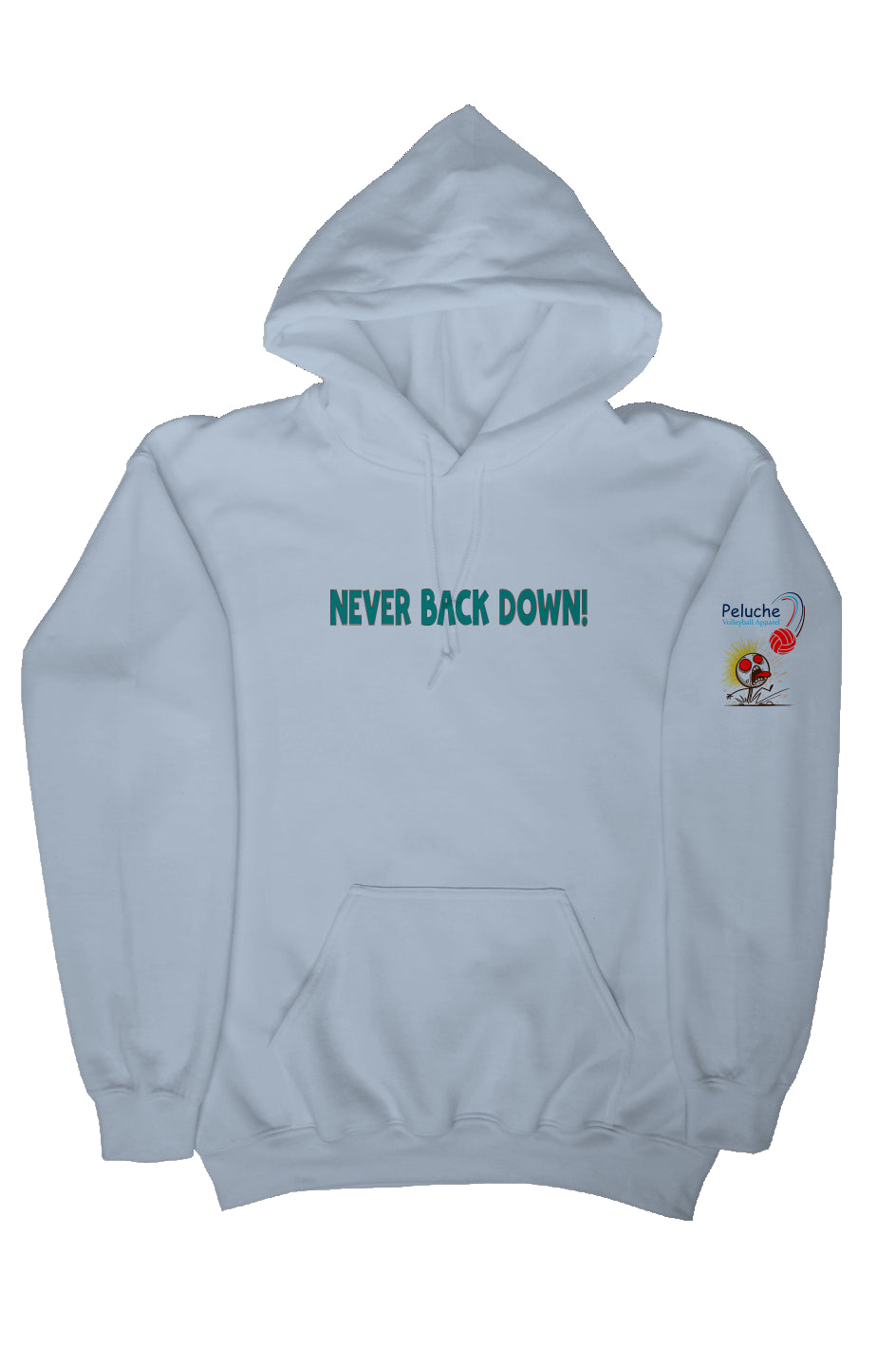 gildan pullover hoody light blue nbd