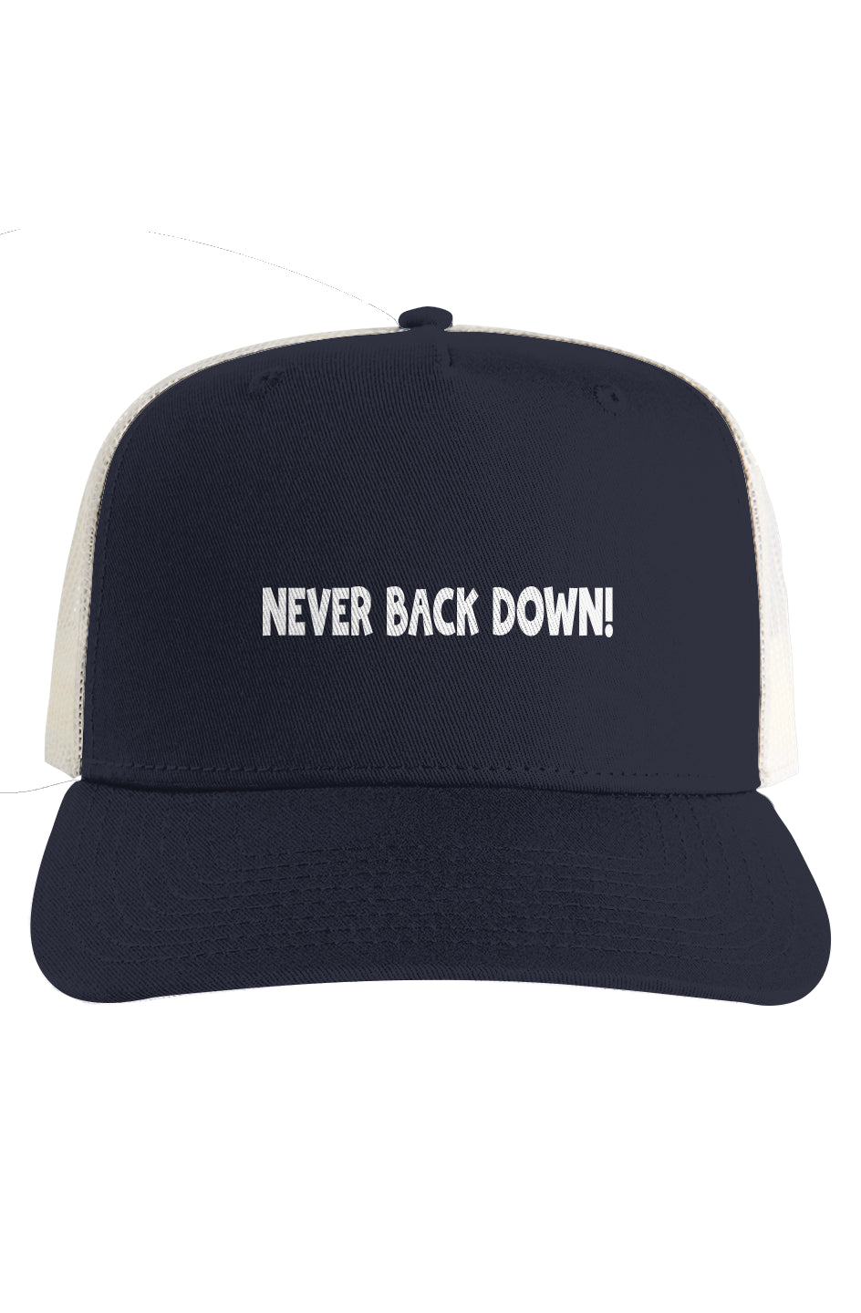 Ecru Mesh Stock Contrast Trucker