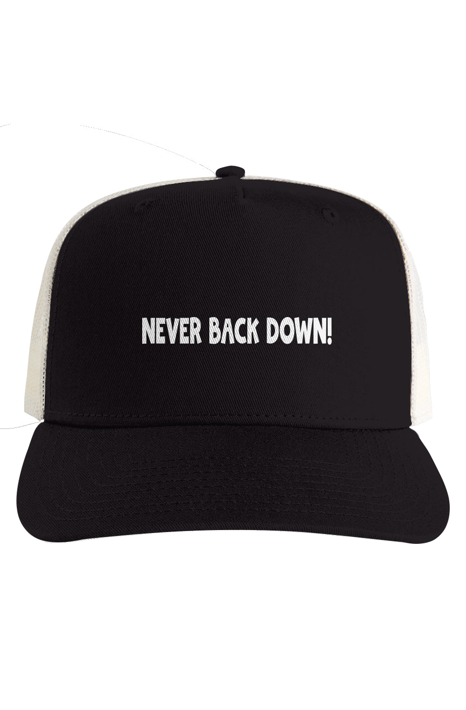 Ecru Mesh Stock Contrast Trucker