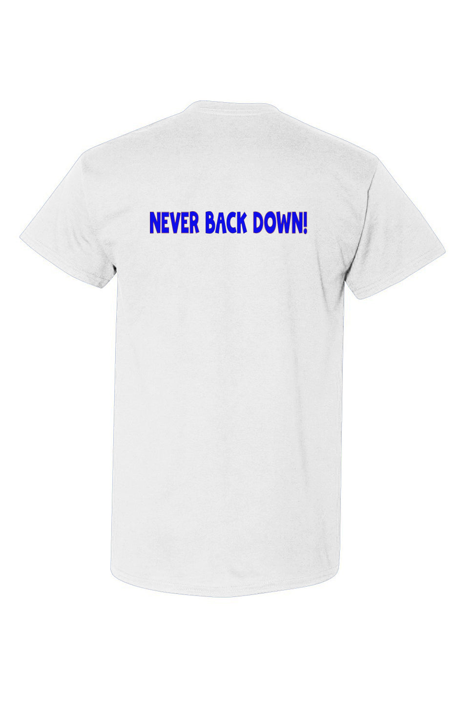 DryBlend&amp;#174; T-Shirt NBD white shirt blue logo