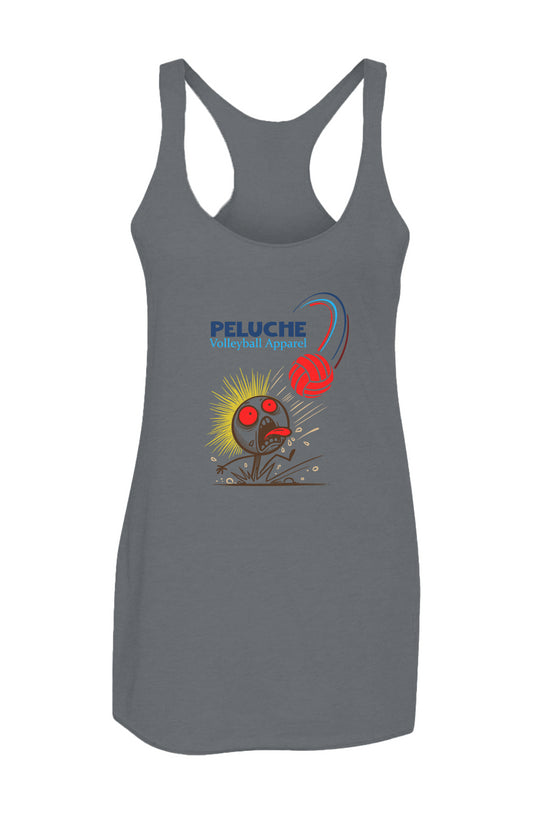 Women’s Triblend Racerback Indigo Tank Full Front