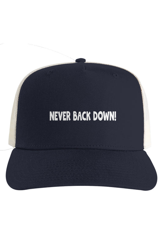 Ecru Mesh Stock Contrast Trucker